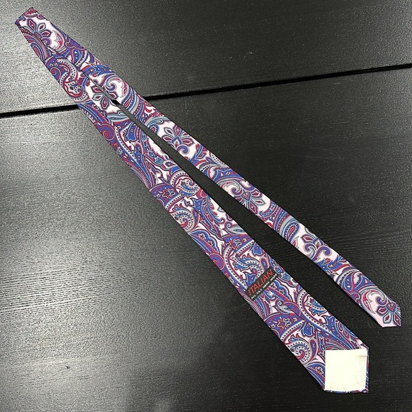 Italian Vintage Silk Paisley Tie - Picture 4 of 8